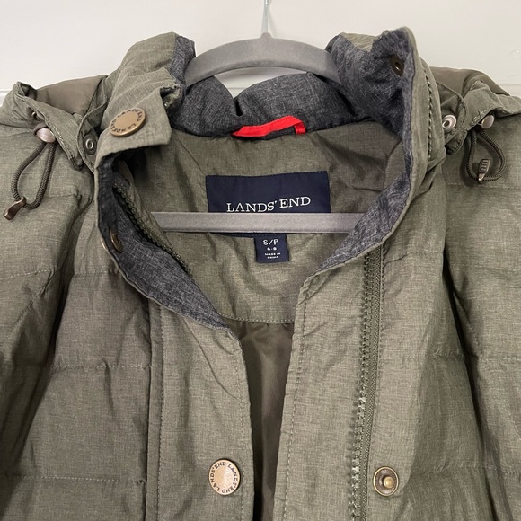 Land’s End mid-length down puffer- EUC. Size S/P. - Picture 2 of 6